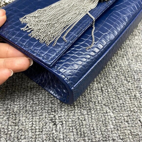 100% Authentic Yves Saint Laurent Kate Tassel Small Chain Shoulder Bag - Picture 6 of 14